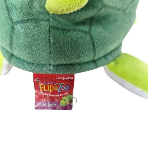 Flip A Zoo Gildy Tiger Toby Turtle Plush 15 Inch - Picture 12 of 12
